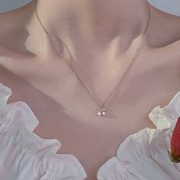 New Style Alloy Imitation Pearl Cherry Pendant Necklace main image 5