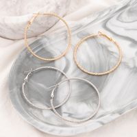 Simple Style Geometric Alloy Twist Circle Earrings Five-piece Set main image 1