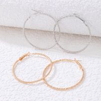 Simple Style Geometric Alloy Twist Circle Earrings Five-piece Set main image 2
