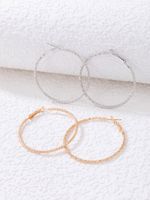 Simple Style Geometric Alloy Twist Circle Earrings Five-piece Set main image 3