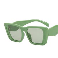 New Simple Retro Geometric Square Frame Multicolor Sunglasses sku image 7