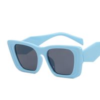 New Simple Retro Geometric Square Frame Multicolor Sunglasses sku image 8