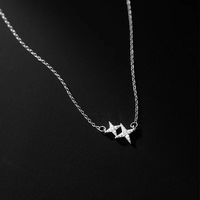 Simple New Style Four-pointed Stars Pendant Necklace Clavicle Chain main image 2