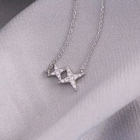 Simple New Style Four-pointed Stars Pendant Necklace Clavicle Chain main image 4