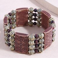 Mode Bohemian Nationalen Stil Holz Einfache Breiten Armband main image 2