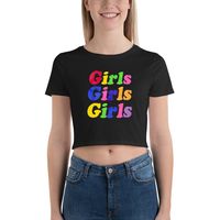 جديد أزياء الفتيات إلكتروني طباعة التباين اللون قصيرة ضئيلة-تناسب قصيرة-أكمام T-قميص main image 3
