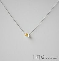 Collar Con Colgante De Geometría Chapado En Oro De Moda Coreana sku image 2