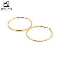 Simple Stainless Steel Hoop Earrings Wholesale Nihaojewelry sku image 4