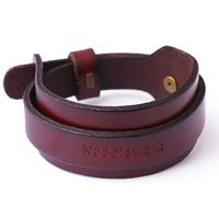 Punk Style Solid Color Men's Leather Belt Style Bracelet main image 2