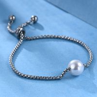 New Style Titanium Steel Pearl Adjustable Bracelet main image 3