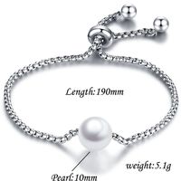 New Style Titanium Steel Pearl Adjustable Bracelet main image 4