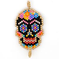 New Jewelry Miyuki Mizhu Woven Ethnic Style Skull Pattern Religious Totem Accessories sku image 15