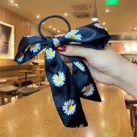 Daisy Hair Rope Flower Hair Ring Bow Knot Head Rope Satin Headdress sku image 6