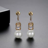Jin Sexian Reim Ohrringe Mode Koreanische Version Von Einfachen Süßen Bankett Perlen Anhänger Ohrringe Ohrringe Ohrringe Geschenk sku image 5
