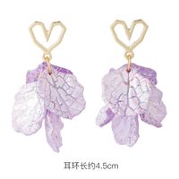 Fashion 925 Silver Needle Earrings Yiwu Nihaojewelry Wholesale New Purple Simple Earrings Korean Flower Earrings sku image 20