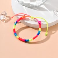 Simple Hand-woven Colorful Rope Single Circle Bracelet main image 2