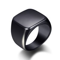 Simple Style Geometric Stainless Steel No Inlaid Unisex Rings main image 4