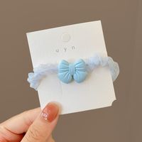 Fashion Cute Bow Shaped Cream Solid Color  Hair Rope Hair Accessories main image 1