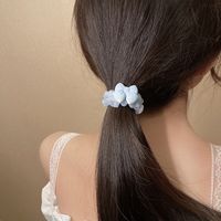 Fashion Cute Bow Shaped Cream Solid Color  Hair Rope Hair Accessories main image 3