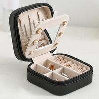 Fashion Portable Simple Stud Earrings Jewelry Storage Box Wholesale main image 1