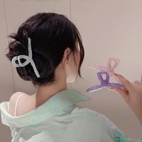 Fashion New Solid Color Fabric Craft Winding Large Hair Clip main image 4