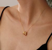 Wholesale Women's Extremely Fine Clavicle Chain Retro Geometric Pendant 316 L 
 Titanium Steel Necklace main image 2