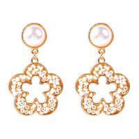 Fashion Wild Flower Earrings Boho Color Rice Beads Geometric Hollow Flower Earrings Wholesale Nihaojewelry sku image 4