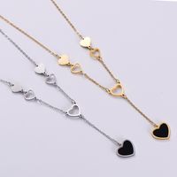 Stainless Steel 18K Gold Plated Fashion Plating Heart Shell main image 5
