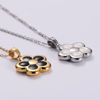 Stainless Steel 18K Gold Plated Simple Style Flower Shell main image 5