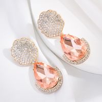 New Diamond-embedded Geometric Drop-shaped Alloy Earrings main image 10