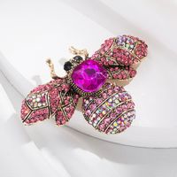 Fashion Insect Alloy Diamond Artificial Gemstones Women's Brooches main image 3