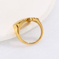 Fashion Stainless Steel Honeycomb Mesh Stainless Steel 18k Gold Plating Open Adjustable Ring main image 1