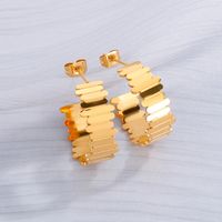 Fashion Geometric Plating Stainless Steel 18K Gold Plated Earrings main image 1