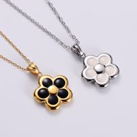 Stainless Steel 18K Gold Plated Simple Style Flower Shell main image 4