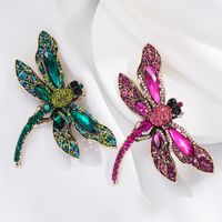 Fashion Cute Diamond Dragonfly Corsage Pin Accessories Alloy Brooch main image 4