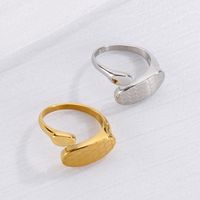 Fashion Stainless Steel Honeycomb Mesh Stainless Steel 18k Gold Plating Open Adjustable Ring main image 4