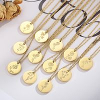 Fashion Flower Stainless Steel Necklace main image 4