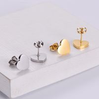 Stainless Steel 18K Gold Plated Fashion Plating Heart Shell main image 3