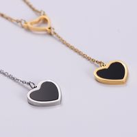 Stainless Steel 18K Gold Plated Fashion Plating Heart Shell main image 2