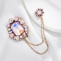 Fashion Tassel Suit Pin Clothes Accessories Boutonniere Zircon Alloy Brooch main image 5