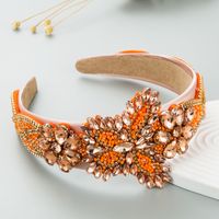 New Gorgeous Crystal Baroque Retro Wide-brimmed Butterfly Inlaid Zircon Headband main image 2