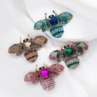 Fashion Insect Alloy Diamond Artificial Gemstones Women's Brooches main image 1