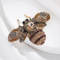Fashion Insect Alloy Diamond Artificial Gemstones Women's Brooches main image 6
