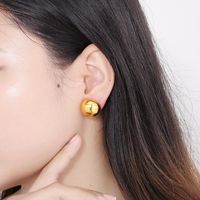 Fashion Geometric Stainless Steel 18K Gold Plated Ear Studs main image 5