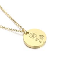 Fashion Flower Stainless Steel Necklace main image 6