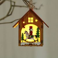 Weihnachten Leuchtend Zusammengesetztes Holzhaus sku image 1