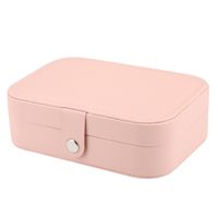 Modern Style Classic Style Solid Color Mixed Materials Flannel Jewelry Boxes main image 5