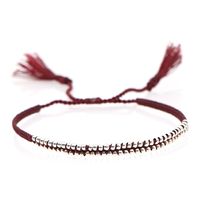 Simple Braided Rope Tassel Small Bracelet  Hot Sale  Small Commodities Handmade Jewelry Wholesale Nihaojewelry sku image 14