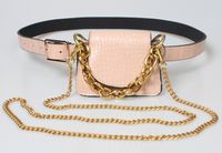 Retro Gold Chain Belt Waist Bag sku image 3