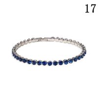 Creative Fashion Copper-inlaid Zircon Single-layer Bracelet Low-key Luxury Super Flash Full Diamond Bracelet Simple Wholesale Nihaojewelry sku image 12